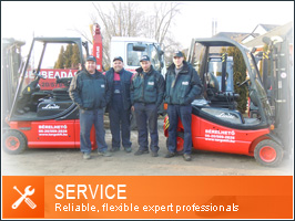 Service - reparing of fork-lifts and heavy machinery